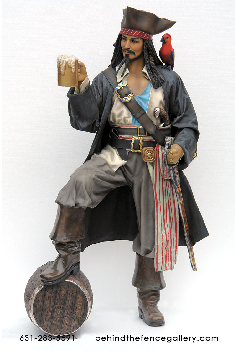 Pirate Drinking "Grog" Statue Pirate Drinking "Grog" Statue